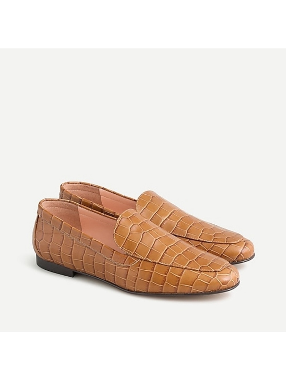 J. Crew Cecile Croc-Embossed Smoking Slipper Women’s size 7.5
